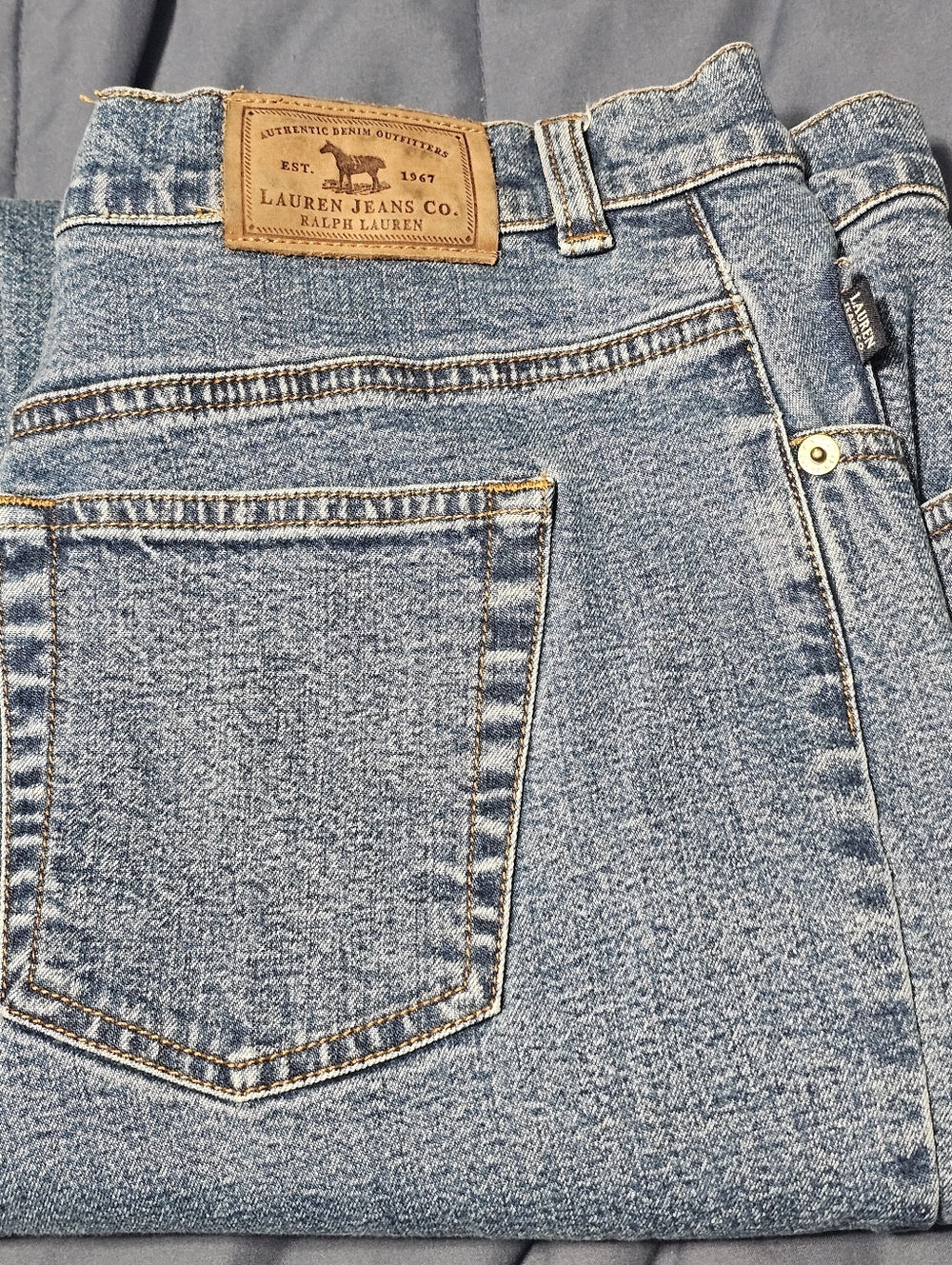 Womens Ralph Lauren Vintage Jeans Loose size 16 Medium Wash - Picture 7 of 7